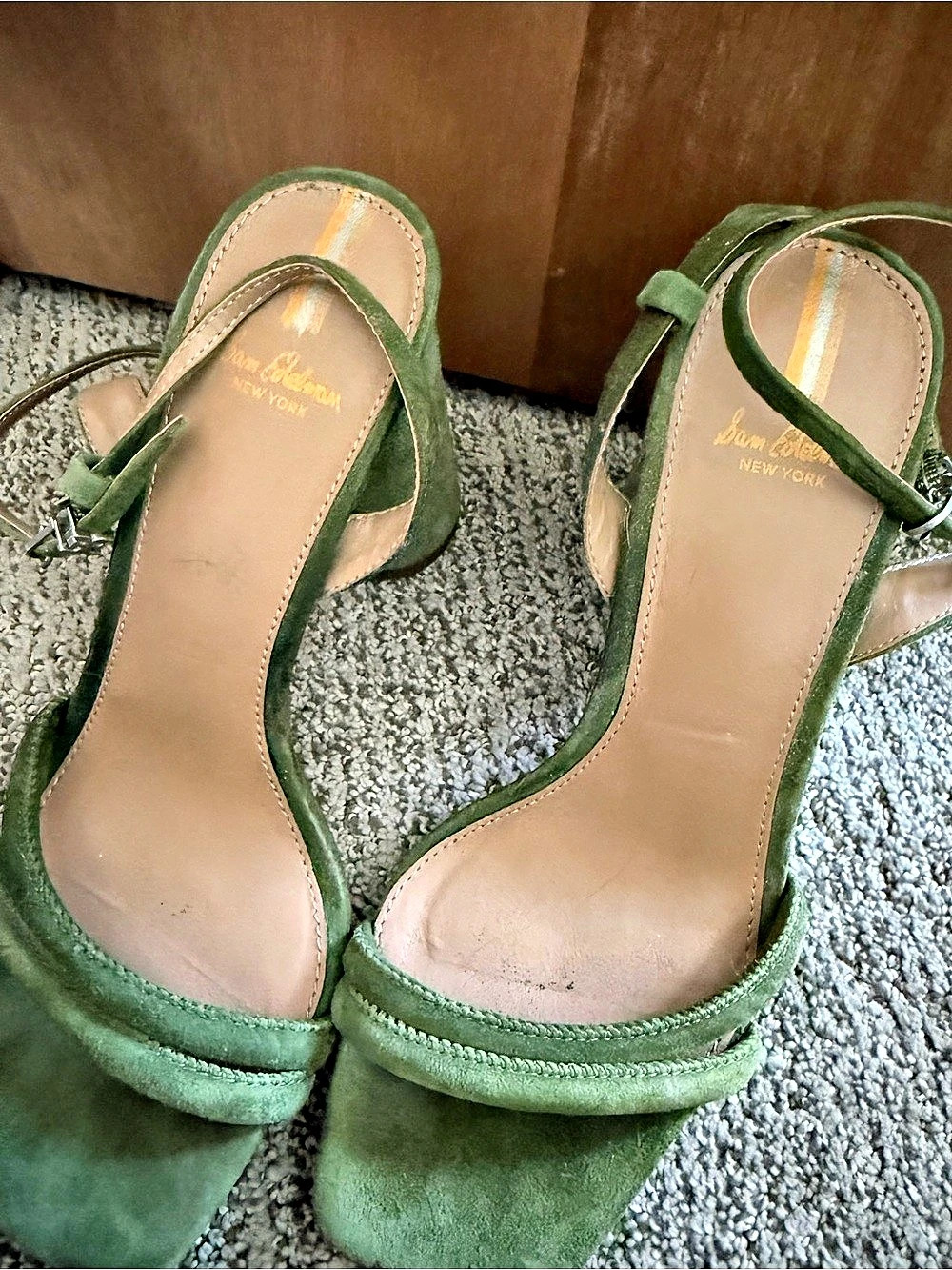 Sam Edelman Trianna Platform Sandal Green Heels